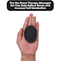 Miniatyrbillede 5 af 5: Massage Hot Stones Set - 6 stk. Basalt Hot Rocks Stones Kit til Spa, Massage Terapi, Afslapning, Smertelindring - Sort 2 stk.: 6*8cm+4 stk.: 6*6cm