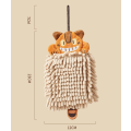 Miniatyrbillede 3 af 4: Cartoon Animal Chenille Håndklæde til Køkken Badeværelse Hurtigtørrende Absorberende Lommetørklæde Super Bløde Mikrofiber Håndklæder Fo