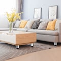 Miniatyrbilde 4 av 6: Justerbare møbelbein i rustfritt stål, metallbein for skrivebord, bord, DIY-prosjekter, TV-stativ, kontor, sofa, stol, skap, sett med 4 (5 cm)