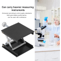 Miniatyrbilde 3 av 5: Lab Jack Stativ Bordløft Laboratorieløftbord Aluminiumslegering Lab Løfteplattform Stativstativ Lab-Lift Løfter Manuell Kontroll Justerbar Høyde (Svart)