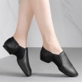 Miniatyrbilde 3 av 5: Lær Jazz slip-on dansesko, egnet for jenter, gutter og småbarn bla