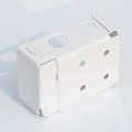 Miniatyrbilde 3 av 5: 2 stk. Boksmonteringsbrakett for lavprofilpersienner Hvit farge Vind