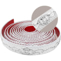 Miniatyrbild 1 av 5: Självhäftande flexibel list, taklist, taklist, inredning vägglist, väggbård, tak (3,6 cm × 5 m silver)