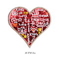 Miniatyrbild 5 av 5: 5 st DIY Love Heart Paljetter Patch Strykjärn på Patch för Kläder Väska Skor Mössor