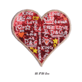 Miniatyrbillede 5 af 5: 5 stk. DIY Love Heart Sequin-patch, strygepatch til beklædning, taske, sko, kasketter