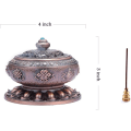 Miniatyrbillede 5 af 5: Røgelse Lysestage Brænder Tibetansk Lotus Kobberlegering (Stang/Kegle/Spiral Røgelse)