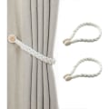 Miniatyrbilde 1 av 5: Magnetiske gardinholdere, Boho gardinkroker gardinholder blader bomull flettet gardinklips gardinbindere gardinholder spenner for hjemmekontor kafédekorasjon 50 cm lang (1 par)