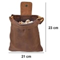 Miniatyrbilde 5 av 5: Lerretspose for fôring, hagefruktplukking, sopplukking for fotturer, camping, jakt, strandkjemming - sammenleggbar, enkel å bære med seg