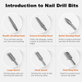 Miniatyrbilde 3 av 5: 6 drill bits - Bits for elektrisk fil - Sanding band Silver