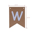 Miniatyrbillede 4 af 5: Velkommen hjem banner bunting, 3m rustik hessian bunting banner,  velkommen hjem