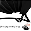 Pikkukuva 3 / 5: Patio Egg Chair Covers With Zipper, Durable Large Wicker Egg Swing Chair Co