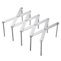 Miniatyrbilde 1 av 5: Rustfritt stål grillstativ (2 stk.), grillstativ for grill, grillstativ for ribbe