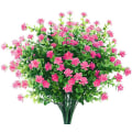 Miniatyrbilde 1 av 4: Kunstige blomster 4 stk kunstige blomster eukalyptusbukett grønt planter