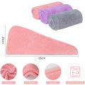 Miniatyrbillede 2 af 5: Hårhåndklæde, 3 stk. Hårhåndklæder, Superabsorberende Mikrofiber Turban Hår