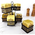Pikkukuva 1 / 5: Teebeutel-Aufbewahrungsbox - 8 Fächer 96 Packungen - 360˚ Drehbar - Schwarz - Für Organizer