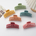 Miniatyrbillede 3 af 5: 12 stk. store hårklemmer til kvinder, matte banan clips, kraftige klemmer, hår