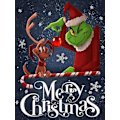 Miniatyrbild 1 av 4: Juldiamantmålning Kit för Vuxna, Grinch Diamantkonst för Vuxna Nybörjare, Diamantpunkter Gem Art för Estetisk Heminredning 12x16 tum