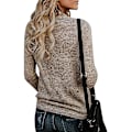 Miniatyrbild 4 av 5: Kvinnor Långärmad Djup V-ringad Stickad Tröja Wrap Front Lös Toppar Pullover J
