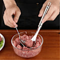 Miniatyrbillede 3 af 5: Kødboller Maker Ske Meat Baller Med Elliptisk Lækagehul Køkkenredskaber