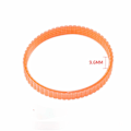 Miniatyrbillede 4 af 4: 10 stk. 9,6 mm bredde polyurethan elektrisk høvl drivrem til 1900B (orange)