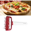 Miniatyrbilde 5 av 5: Pizzadeig-verktøy, deigrull for pizza, kake, paier, kjeks, brød, bakst (rød)