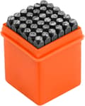 36 stansade bokstäver, 4 mm, stansade bokstäver A-Ö & siffror 0-9