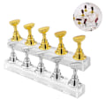 Miniatyrbild 2 av 5: 2 Set Akryl Nagelkonst Övningsställ Magnetiska Nagelspets Hållare Träning