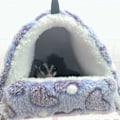Miniatyrbild 3 av 5: Gnagare sovande plysch litet hus hamster hängmatta leksak säng hus för marsvin