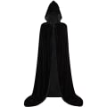 Miniatyrbilde 1 av 5: Kåpe med hette, unisex Halloween vampyrkappe med lang hette for voksen Cos