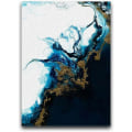 Miniatyrbilde 5 av 5: Art Canvas Navy Blue Abstract Core Abstract Wall Poster Og Trykk Minimalis