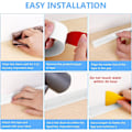 Miniatyrbild 6 av 6: Självhäftande Flexibel Sockellist 38mm x 5m, PVC Självhäftande Sockellist, Självhäftande Sockellist - Köksockellist Vinkel - PVC Finish