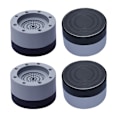 Miniatyrbillede 1 af 4: 4 stk. Anti-vibrations puder, gummi støjreduktion & vibration, justerbar højde vaskemaskine måtte (grå)
