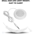 Pikkukuva 5 / 5: Mini-puhelinkaiutin, 3,5 mm:n stereokaiutin ulkokäyttöön MP3-, MP4-, iOS- ja CD-soittimelle - valkoinen