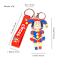 Miniatyrbild 5 av 5: 2 st Cirkus Nyckelring, Clown Nyckelring, Silikon Clown Hänge, Cartoon Nyckelring för Pojkar Flickor Cirkus Karneval Festgåvor
