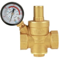 Miniatyrbilde 1 av 5: DN20 Justerbar Vann Trykkreduksjonsregulator, Messing Vann Trykkreduksjonsventil + Trykkmåler Vann Trykkmåler (DN20)