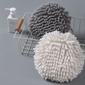 Miniatyrbillede 2 af 5: Kamanan Ball Chenille Håndklæder 2 Stykker Hængende Håndklæde Blødt Absorberende Mic