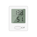 Miniatyrbillede 1 af 3: 2 stk. bærbar digitalt indendørs hygrometer temperatur fugtighed