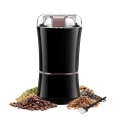 Miniatyrbillede 1 af 5: Lille kaffebønne kværn nøddefrø urt kværn krydderi knuser mølle blender sort