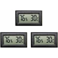 Miniatyrbild 1 av 5: Mini digital LCD-termometer hygrometer temperatur fuktighetstestare (3 st)