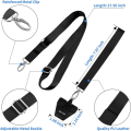 Miniatyrbillede 3 af 5: Telefon Lanyard - 1 Justerbar Halsrem, 1 Håndledsrem, Nylon Telefon Lanyard