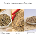 Miniatyrbild 5 av 5: 1 st salt- och pepparkvarn i rostfritt stål, enhandsstativ, minitryck med tummen