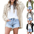 Miniatyrbillede 5 af 5: Hæklet Cardigan Kimono Boho Langærmet Letvægts Blød Oversized