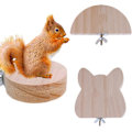 Miniatyrbillede 2 af 5: 3 stk. træ hamster platform, springbræt til små dyr, støtte
