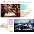 Miniatyrbillede 5 af 5: Touch Wake Up Natlampe med Solopgangssimulering Vækkeur, 3 måder dæmpbar varm hvid sengelampe til børneværelser RGB Ambient Bord Natbordslampe, Søvnhjælp Snooze Timer Tilstand