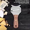 Miniatyrbilde 3 av 4: Justerbar rustfritt stål trøffelskiver - ideell for ost, grønnsaker og frukt, 19,5 x 8 cm