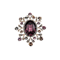 Miniatyrbillede 1 af 3: Ny kvinders smykker broche mode diamant retro blomst vedhæng s