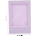 Miniatyrbilde 5 av 5: 9 x 6 cm fotoramme, rektangulær skrivebordsramme i plast, veggmontering for Instax Mini 3-tommers bilder, for Instax Mini8, 9, 7S, 25, 70, 90 (lilla PU)