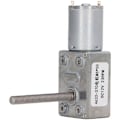 Pikkukuva 1 / 5: Matovaihde DC-moottori itselukitustoiminnolla M6-pää pyörivä akselin kierre nopeuden alennus DC12V 30RPM
