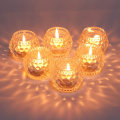 Pikkukuva 2 / 5: (6 kpl) Pyöreät kristalliset tealight-pidikkeet, kodin juhlien hääidea