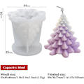 Miniatyrbillede 4 af 5: Julelysforme, 3D Juletræ Silikonform til Lysfremstilling, DIY Håndværk, Duftlys